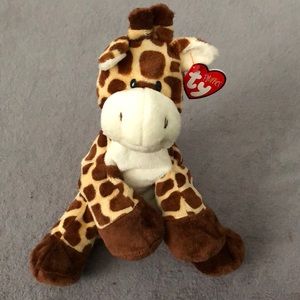 Giraffe Tiptop Ty Beanie Pluffies Stuffed Animal